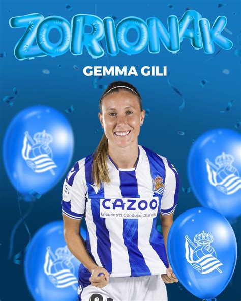 Real Sociedad Femenino On Twitter Zorionak GemmaGiliGiner Que