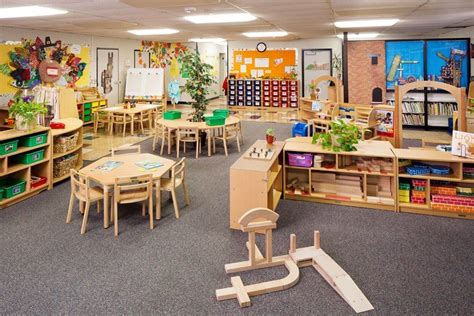 Natural Tree In The Middle Of Two Tables For More Inspiring Classrooms