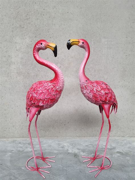 Metallic Flamingos Decorative Pink Flamingos Home And Garden Decoration The Dimensions Of