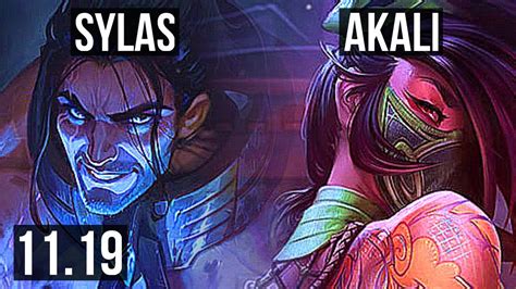 Sylas Vs Akali Mid Legendary 67 Winrate 22310 Euw Master