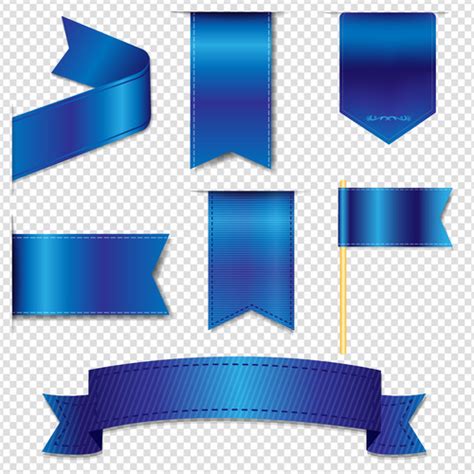 Blue ribbon vector free download