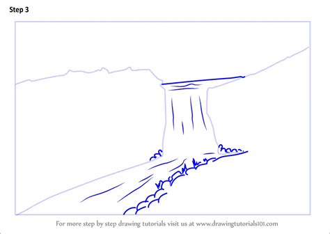 Learn How to Draw a Beautiful Waterfall (Waterfalls) Step by Step ...