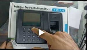 Relógio Ponto Biométrico Digital Eletrônico Bivolt Portugues modelo