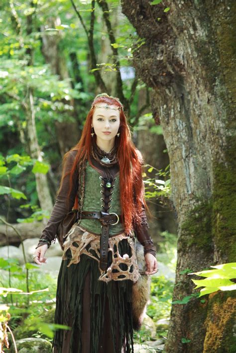 Lotheriel S Elven Realm Druid Outfit Featuring Leather Crafts By