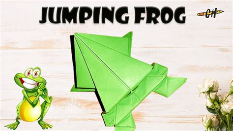 How To Make A Jumping Frog Origami Jumping Frog Paper Frog