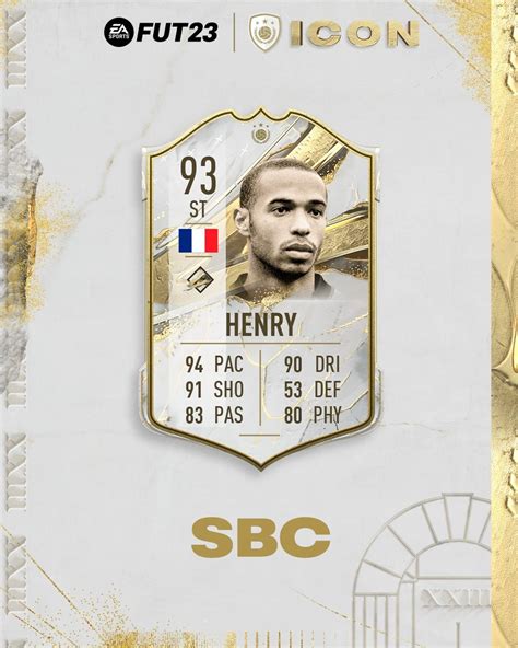 Fifauteam On Twitter 🔵 Daily Icon Sbc 🇫🇷 93 Thierry Henry T