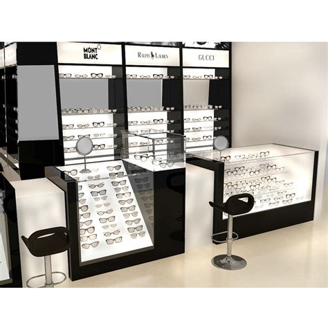 Factory Optical Shop Counter Showcase Eyeglasses Glass Display Cabinets