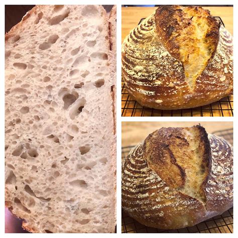 I’m A Sourdough Beginner And Really Proud Of These Two Loaves White Flour Warm Spot Levain R