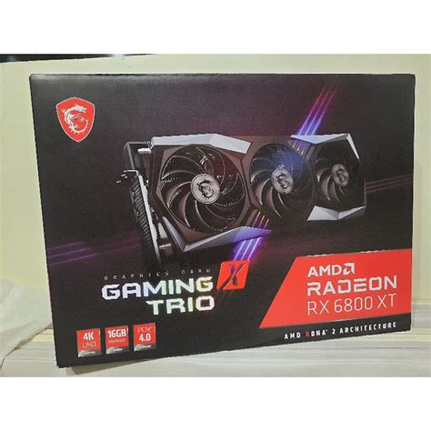 Msi Amd Radeon Rx 6800 Xt Gaming X Trio16gb Gdrr6 256 Bit Hdmidp