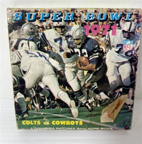 1971 Super Bowl Baltimore Colts Vs Cowboys 8 Mm Columbia Pictures Home