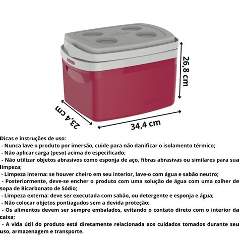 Caixa Térmica Tropical 12 Litro Cooler Porta Copo e Alça Docarmo