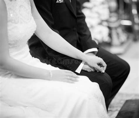 Wedding Bride Signing Marriage Register Stock Photo - Image of gown ...