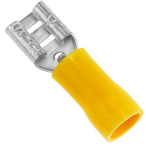 Terminal Faston Hembra Mm Amarillo Pack De Uds Cablematic