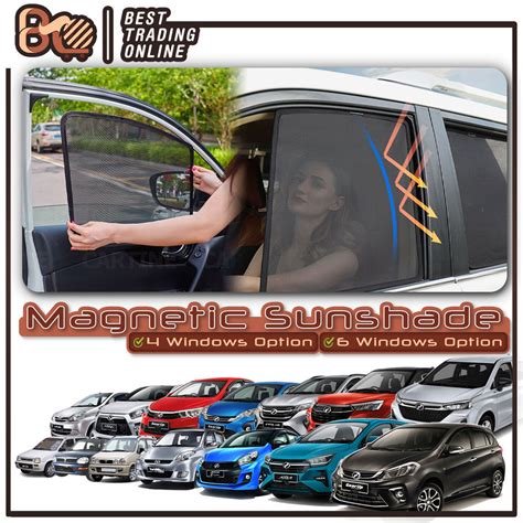 Perodua Magnetic Sunshade Ativa Axia Bezza Aruz Viva Kancil Kenari