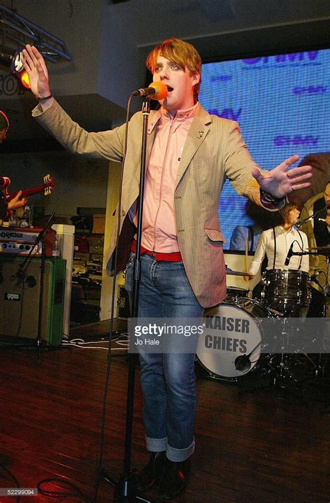 Ricky Wilson Of The Band Kaiser Chiefs Performs At The Instore Launch