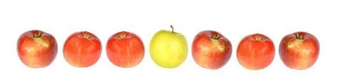 Six Red Apples In A Row Stock Photo Image Of Fruit Isolated 13573080