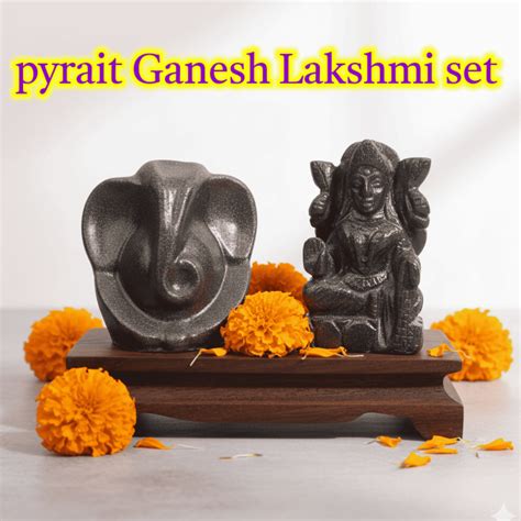 pyrait ganesh laxmi set veen crystal