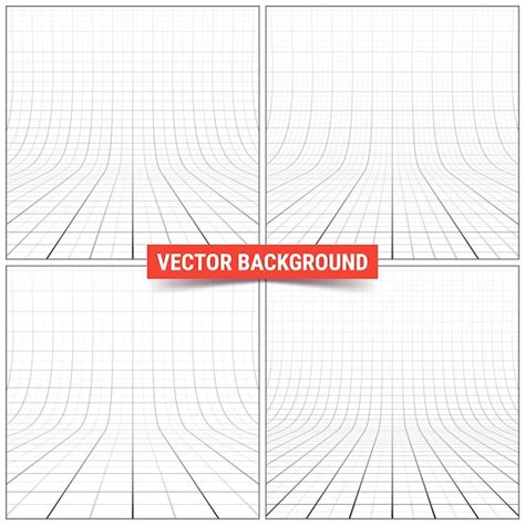 Premium Vector Set Of Studio Backdrops With Mesh Curved Perspective