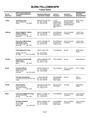 Fillable Online Ameriburn Fellowships Final Doc Fax Email Print Pdffiller