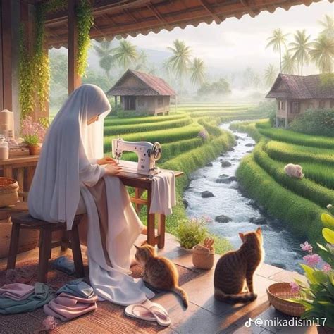 pin oleh houda cutegirl  paradise kartun hijab gambar kartun seni