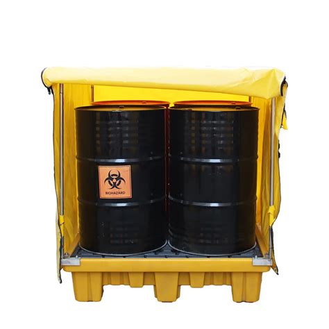 Pvc Litre Poly Sump Pallet Cover And Galvanised Frame For Drum