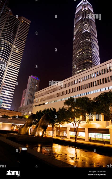 Night scene from Jardine House, Central, Hong Kong Stock Photo - Alamy