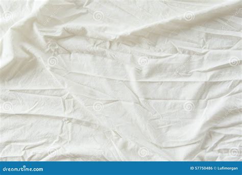 White Wrinkled Fabric Texture Stock Photo Image Of Fabric Bedding