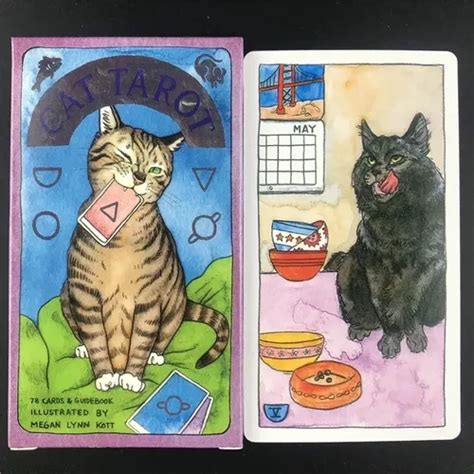 Cat Tarot 78 Cartas Adivinación Gatos Gatitos Guía En Ingles 350 en