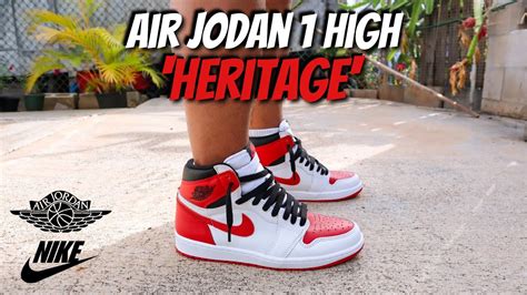 Air Jordan 1 High Heritage Review And On Feet With Lace Swaps Youtube