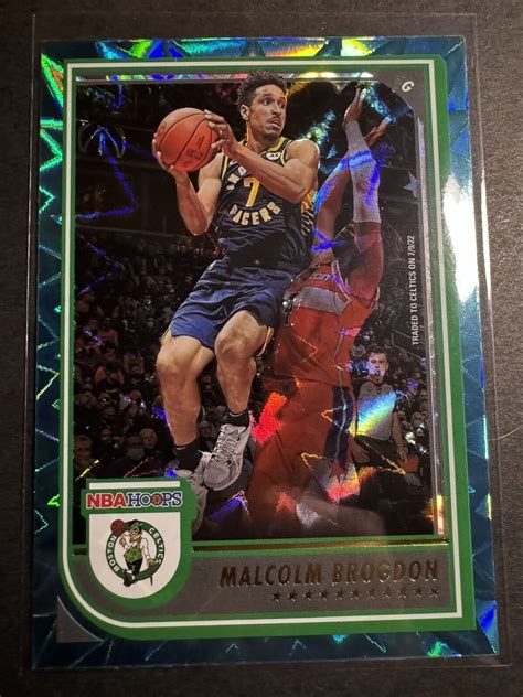 Malcolm Brogdon Panini Nba Hoops Teal Explosion Boston