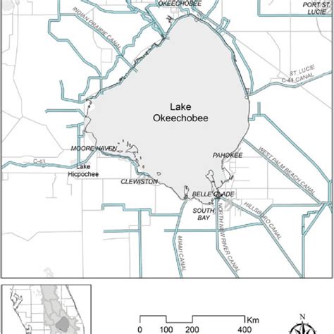 Digitized Shorelines Of Lake Okeechobee From 1913 And 1925 Nautical