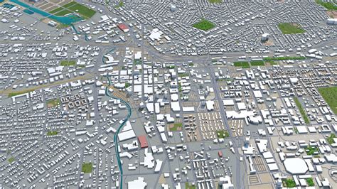 Syracuse, New York USA 30km - 3D Model by 3dstudio