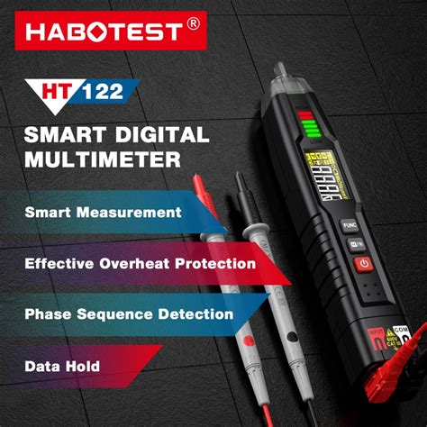 HABOTESTHT122 Pen Type Multimeter 600V AC DC Voltage Detector NCV