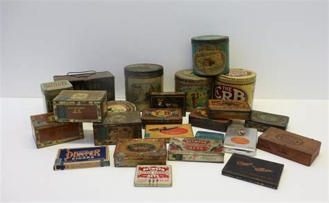 Lot Of 24 Antique Advertising Cigar Tins Boxes Jun 28 2020 Clarke