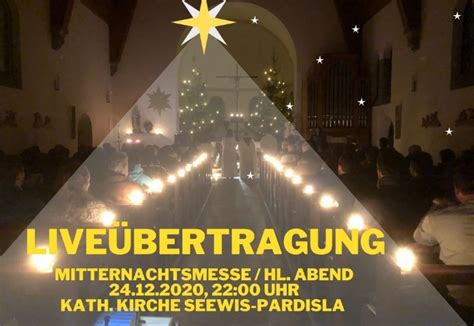 Liveübertragung Der Mitternachtsmesse An Hl Abend Katholische