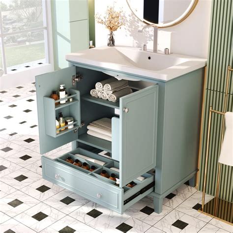 Merax Bathroom Vanity With Sink Combo Multi Functional Bathroom