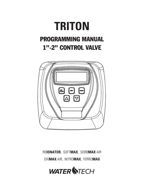 Clack Water Specialist Ci Ws1 Programming Manual Manualzz