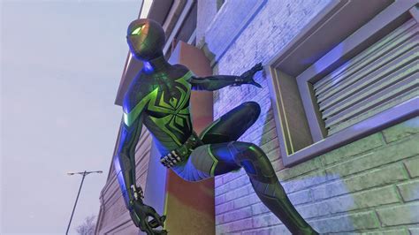 Spider Man Miles Morales Prowler Suit Purple Reign Combat Gameplay Taking Down Roxxon Lab