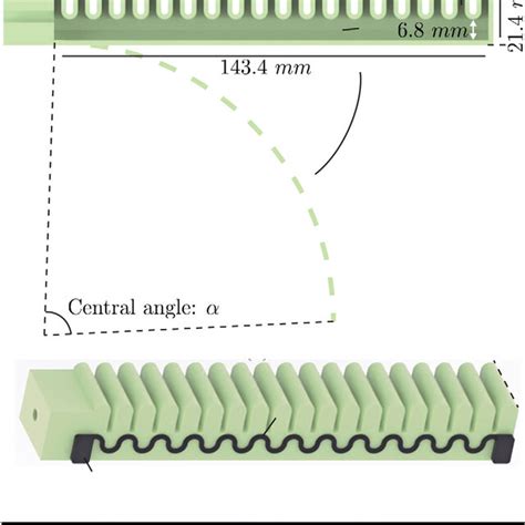 Soft Actuator A Soft Actuator Schematic B Cross Section A A C