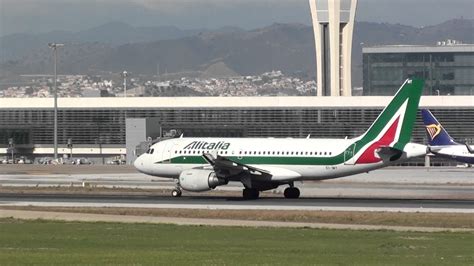 Alitalia Airbus 319 EI IMT Take Off Malaga LEMG YouTube