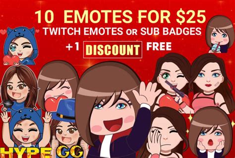 Custom Cute Twitch Emotes Sub Badges In 24 Hours By Waqasvicky516 Fiverr