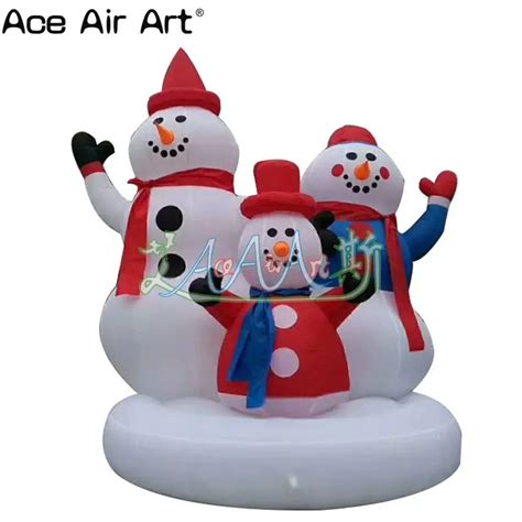 Christmas inflatable snowman group decorations,happy inflatable snowman ...