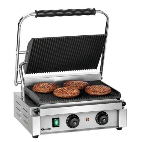 PARRILLA DE CONTACTO RANURADA GRANDE BARTSCHER PANINI T 1R