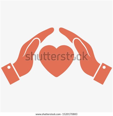 Heart Hand Symbol Love Vector Illustration Stock Vector Royalty Free