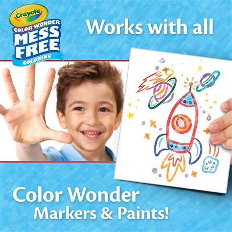 Crayola Color Wonder Mess Free Coloring Blank Coloring Pages 50 Count