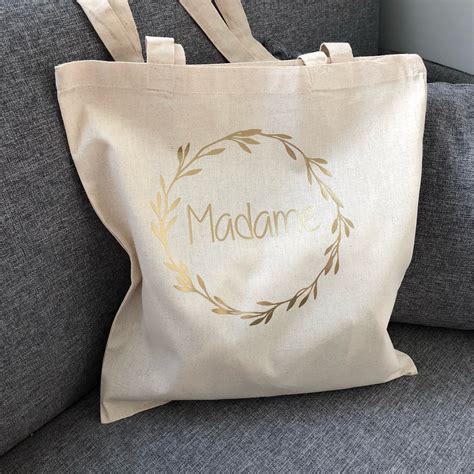 Tote Bag En Coton Cm Personnalisable Le Mod Le Pr Sent Est