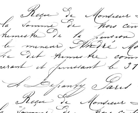 vintage french script font