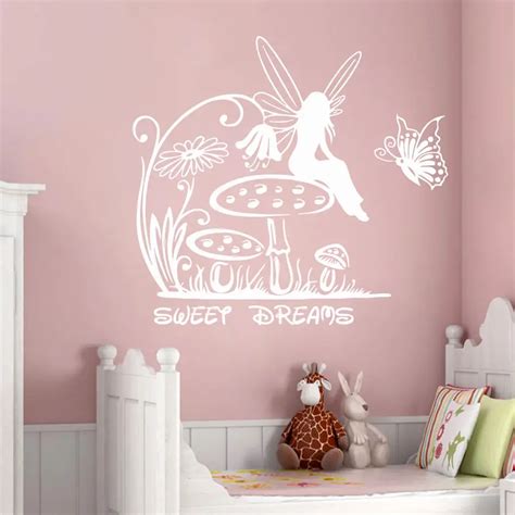 Fairy Wall Decals Princess Stickers Sweet Dreams Vinyl Sticker Girl