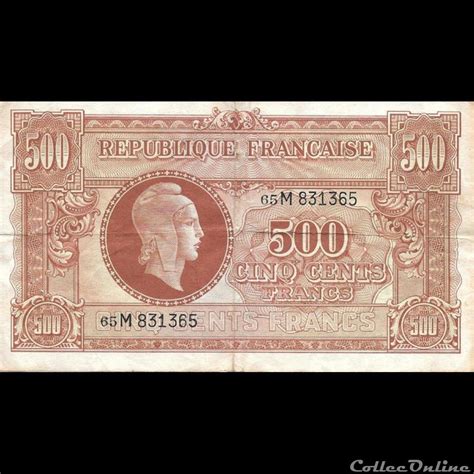 Francs Marianne France Billets Europe Banque De France Xxe