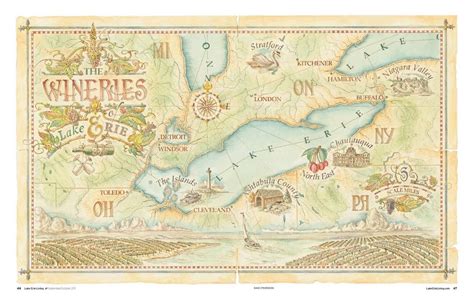 Lake Erie Wine Trail Map - Maping Resources